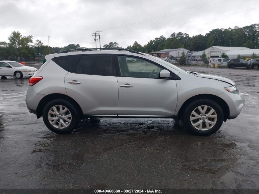 2012 Nissan Murano Sl VIN: JN8AZ1MW3CW209883 Lot: 40468680