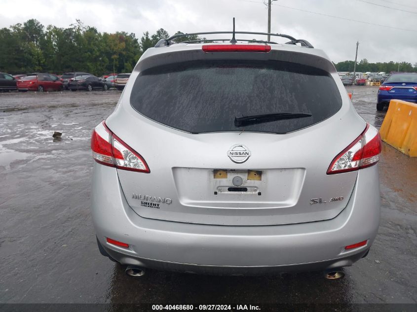 2012 Nissan Murano Sl VIN: JN8AZ1MW3CW209883 Lot: 40468680