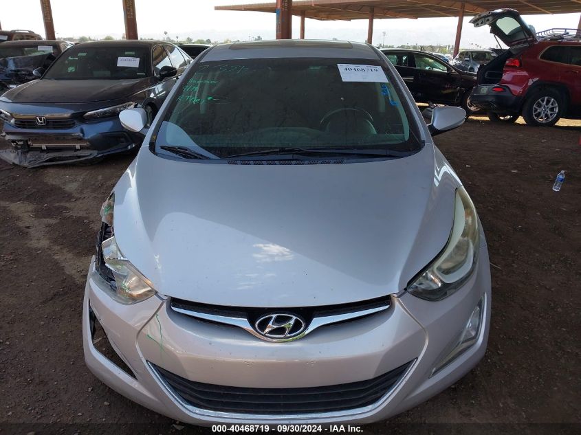 2016 Hyundai Elantra Se/Sport/Limited VIN: KMHDH4AE0GU579291 Lot: 40468719