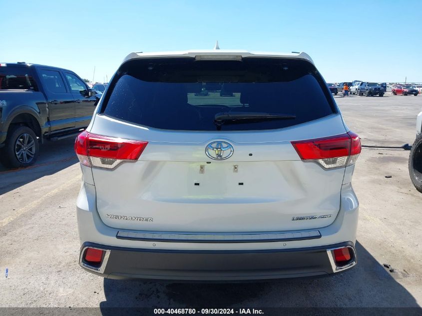 2017 Toyota Highlander Limited Platinum VIN: 5TDDZRFH8HS466230 Lot: 40468780