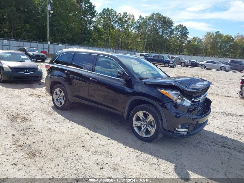 5TDYKRFH5GS186303 2016 TOYOTA HIGHLANDER - Image 1