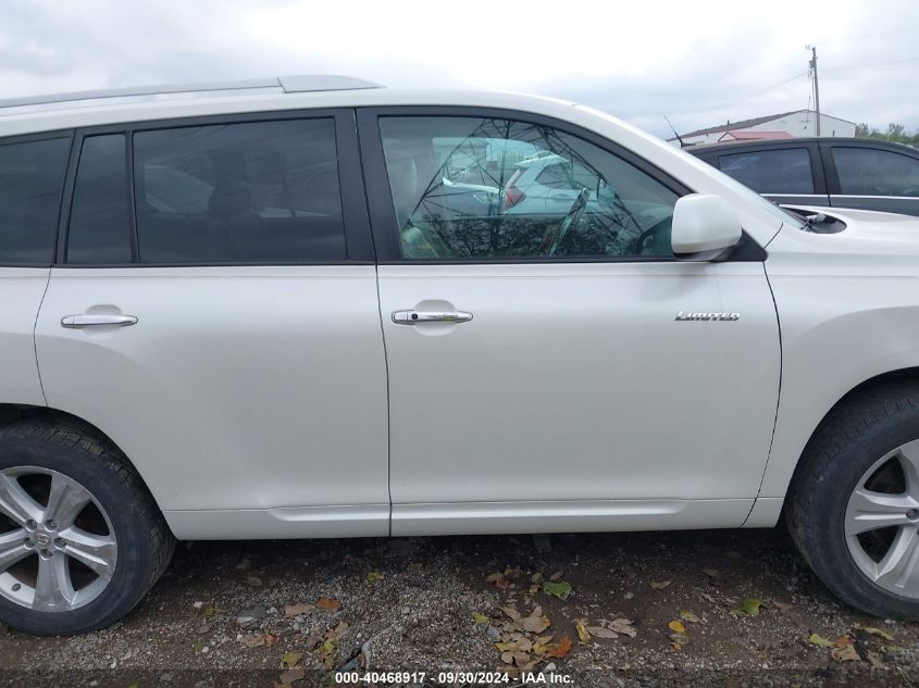 5TDDK3EH5AS037362 2010 Toyota Highlander Limited V6