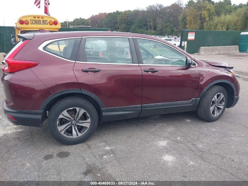 2018 Honda Cr-V Lx VIN: 2HKRW6H3XJH229913 Lot: 40469033