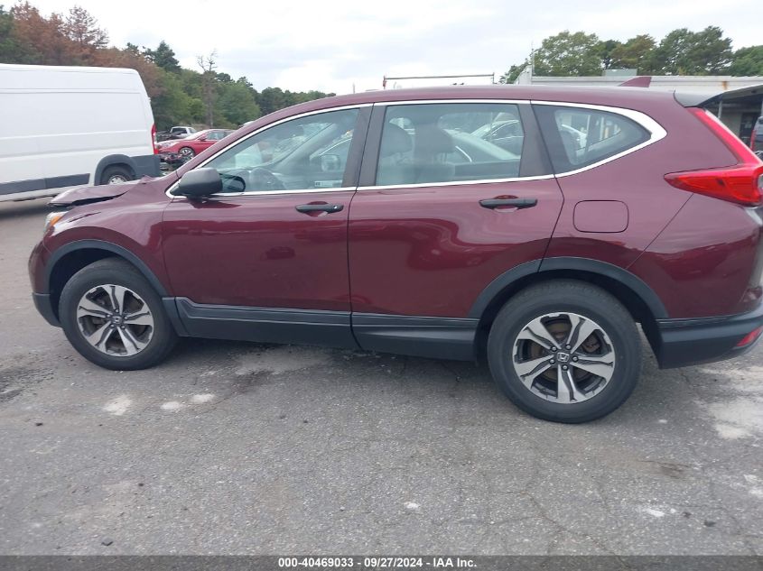 2018 Honda Cr-V Lx VIN: 2HKRW6H3XJH229913 Lot: 40469033