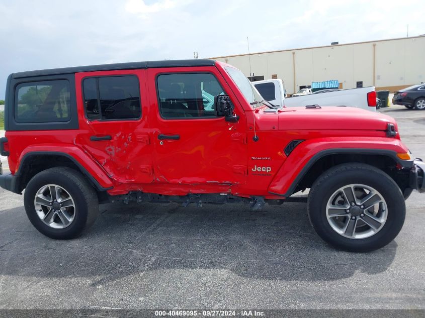 2020 Jeep Wrangler Unlimited Sahara 4X4 VIN: 1C4HJXEN3LW233711 Lot: 40469095