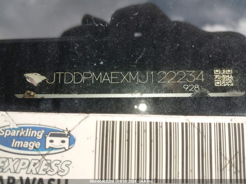 JTDDPMAEXMJ122234 2021 Toyota Corolla L