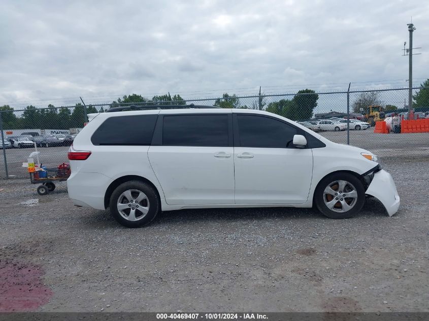 2015 Toyota Sienna Le VIN: 5TDKK3DCXFS625889 Lot: 40469407