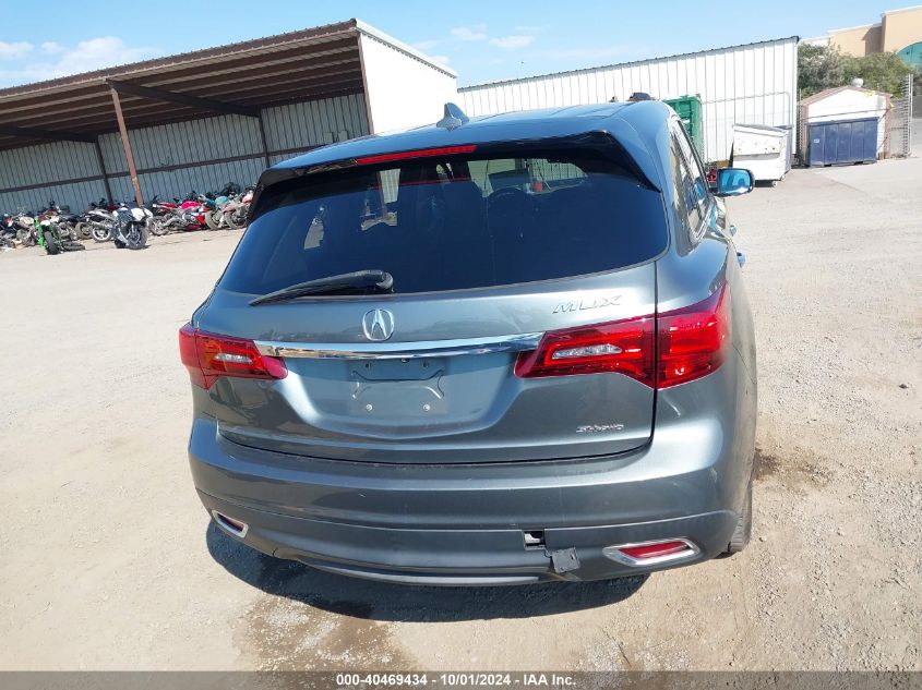 2014 Acura Mdx Technology Package VIN: 5FRYD4H46EB037924 Lot: 40469434