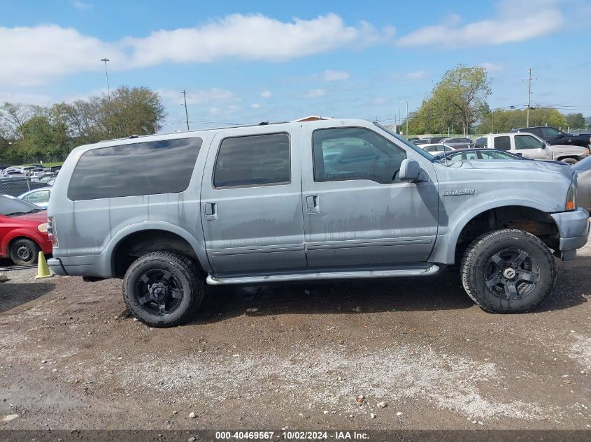 2002 Ford Excursion Limited VIN: 1FMNU43S42EB87758 Lot: 40469567