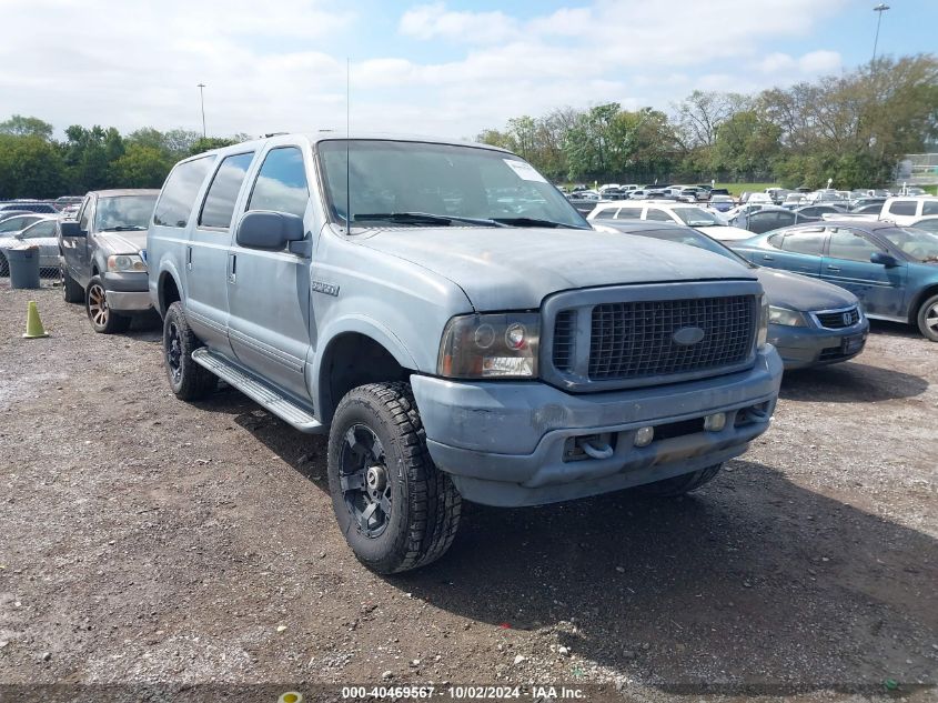 2002 Ford Excursion Limited VIN: 1FMNU43S42EB87758 Lot: 40469567