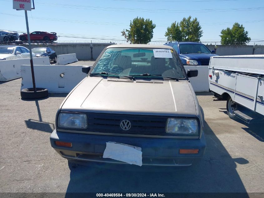 1990 Volkswagen Jetta Gl VIN: WVWRA21G1LW615198 Lot: 40469584