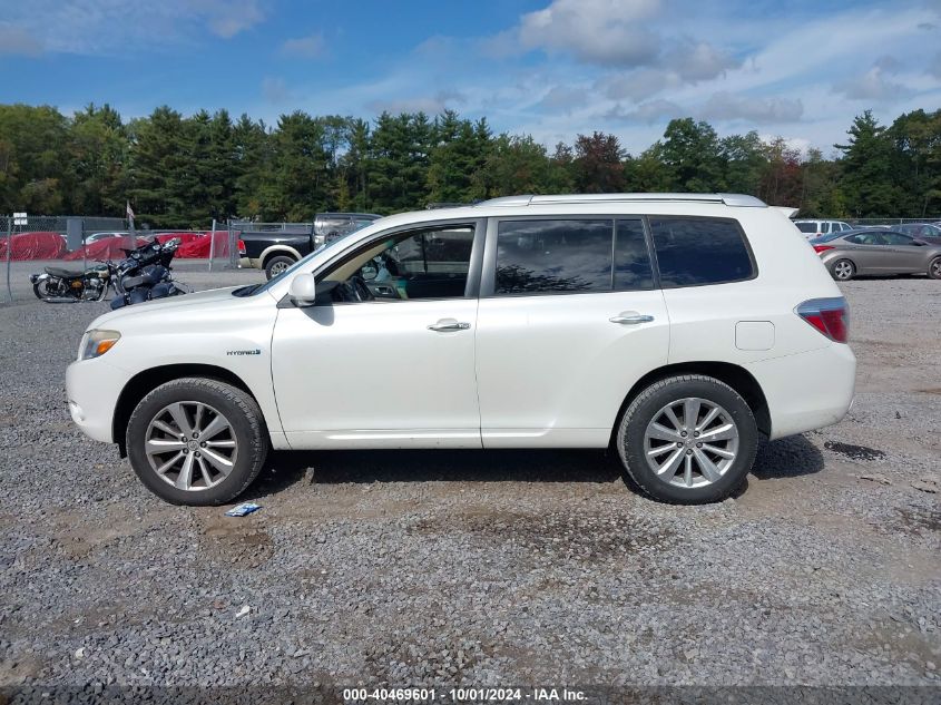 2008 Toyota Highlander Hybrid Limited VIN: JTEEW44A682003480 Lot: 40469601