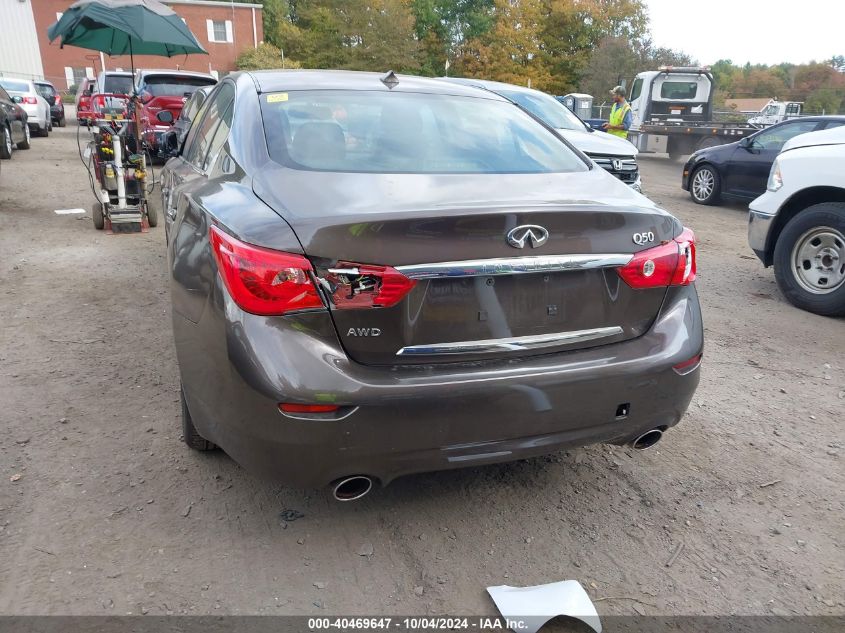 2014 Infiniti Q50 Premium VIN: JN1BV7AR6EM685026 Lot: 40469647