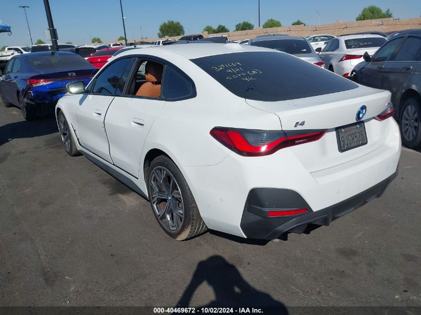 2024 BMW I4 Edrive40 VIN: WBY73AW04RFR67691 Lot: 40469672