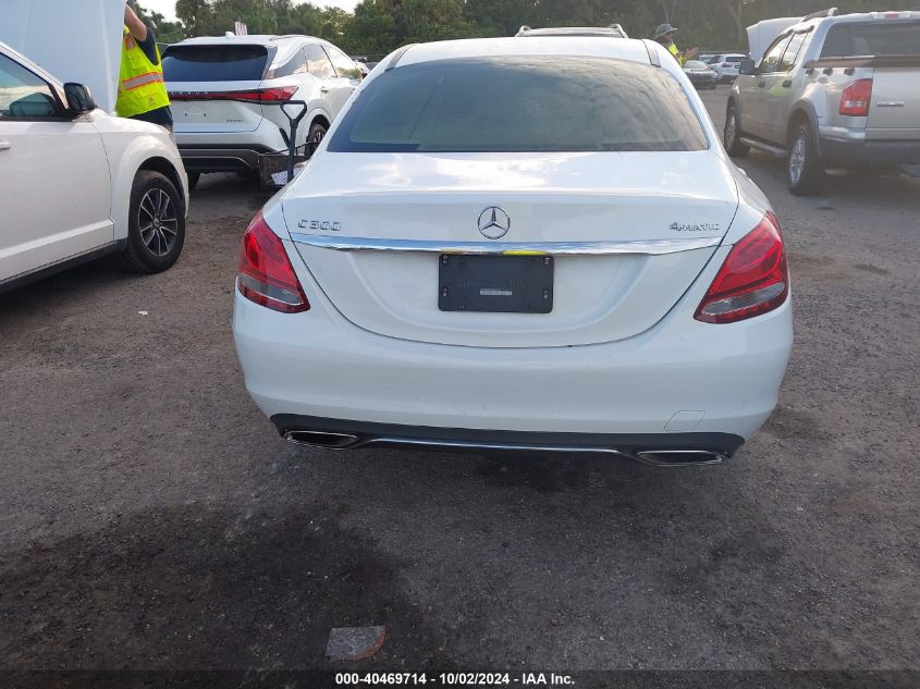 2015 Mercedes-Benz C 300 4Matic/Luxury 4Matic/Sport 4Matic VIN: 55SWF4KB4FU036927 Lot: 40469714