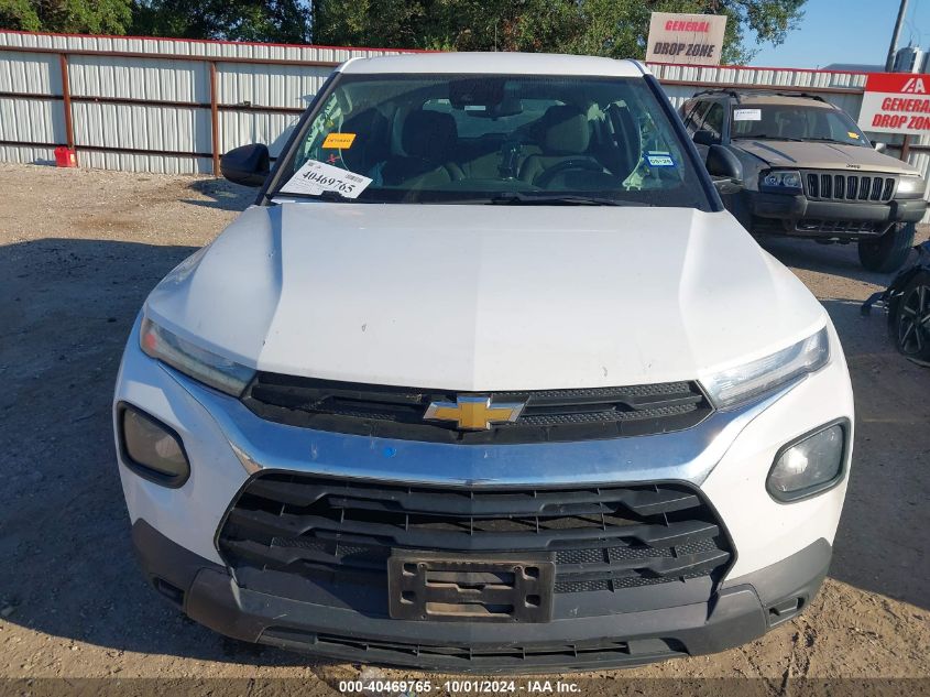 2022 Chevrolet Trailblazer Ls VIN: KL79MMS2XNB100729 Lot: 40469765