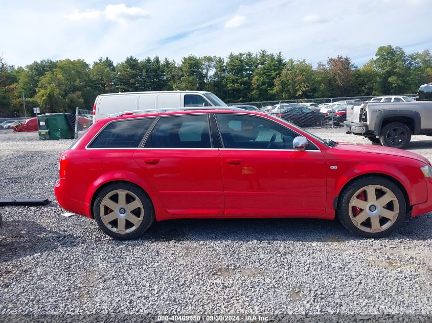 2004 Audi S4 4.2 Avant VIN: WAUXL58EX4A257909 Lot: 40469950