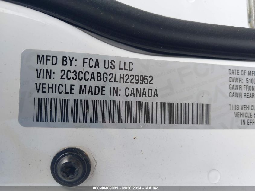 2C3CCABG2LH229952 2020 Chrysler 300 300S