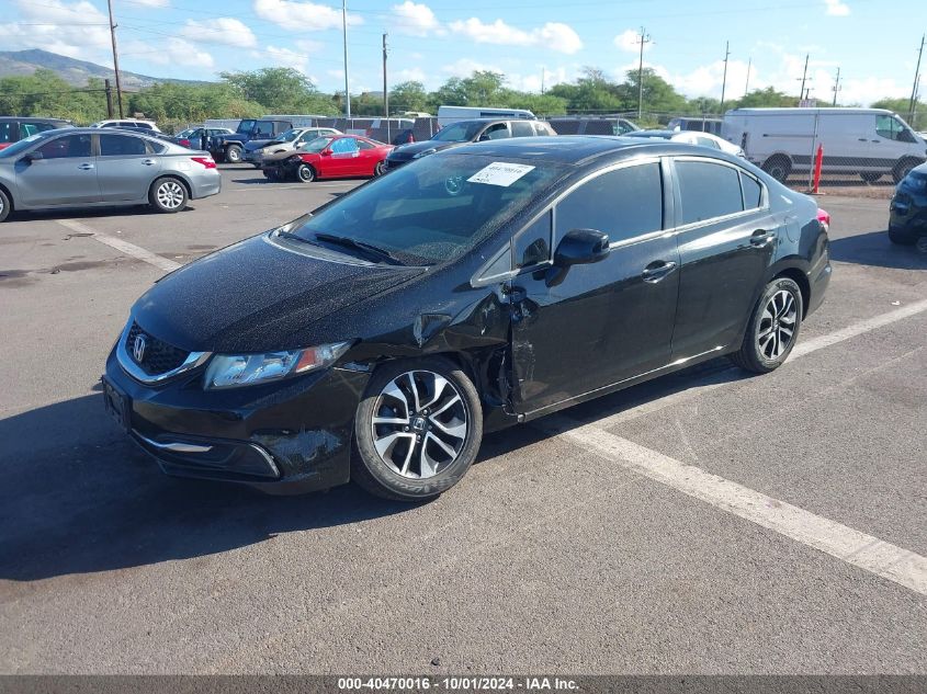 VIN 19XFB2F89DE075693 2013 Honda Civic, EX no.2