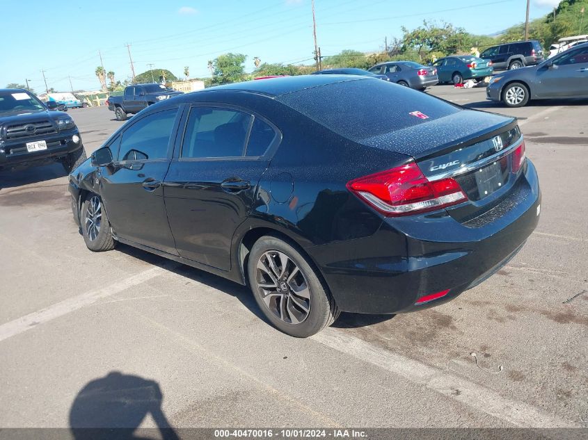 VIN 19XFB2F89DE075693 2013 Honda Civic, EX no.3