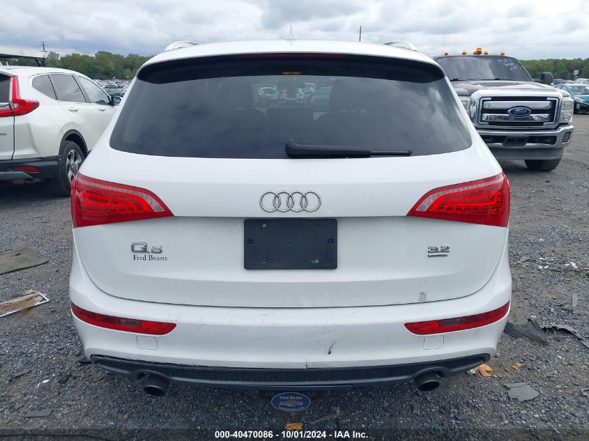 2012 Audi Q5 3.2 Premium Plus VIN: WA1DKAFP6CA068205 Lot: 40470086