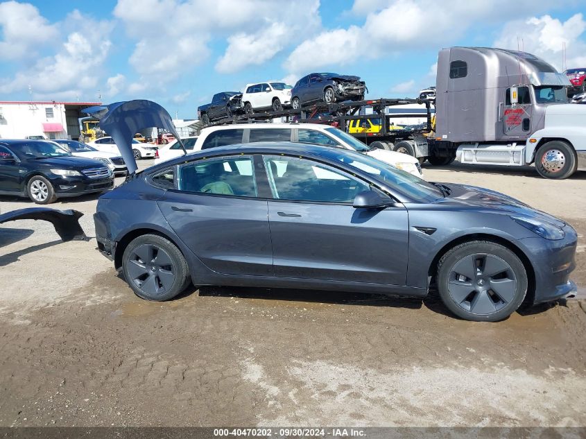 2022 Tesla Model 3 Long Range Dual Motor All-Wheel Drive VIN: 5YJ3E1EB0NF266982 Lot: 40470202