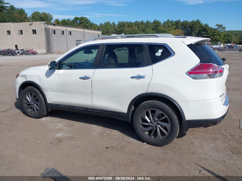 2016 Nissan Rogue Sl VIN: 5N1AT2MVXGC854916 Lot: 40470280