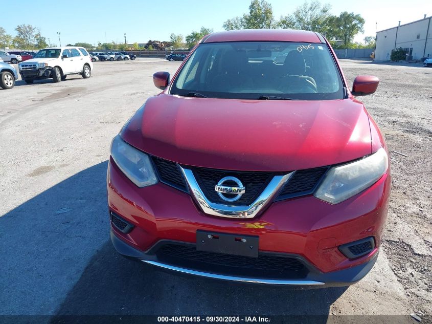 2016 Nissan Rogue S VIN: KNMAT2MV8GP654078 Lot: 40470415