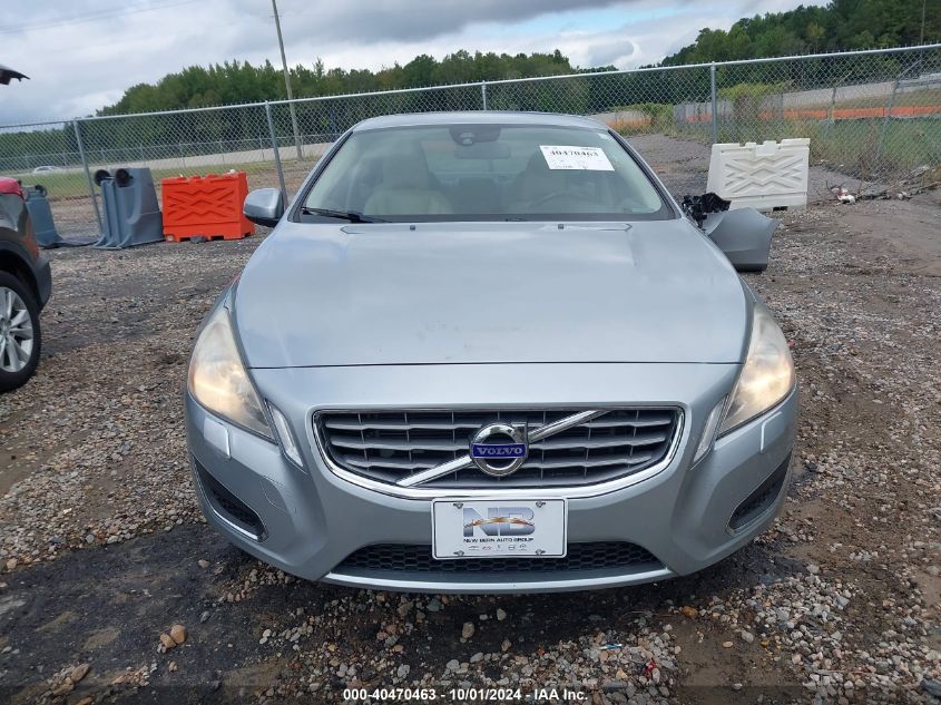 2013 Volvo S60 T5/T5 Platinum/T5 Premier/T5 Premier Plus VIN: YV1612FH1D2219912 Lot: 40470463