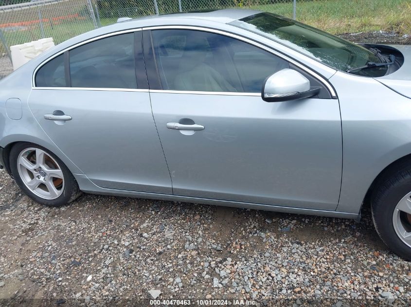 2013 Volvo S60 T5/T5 Platinum/T5 Premier/T5 Premier Plus VIN: YV1612FH1D2219912 Lot: 40470463