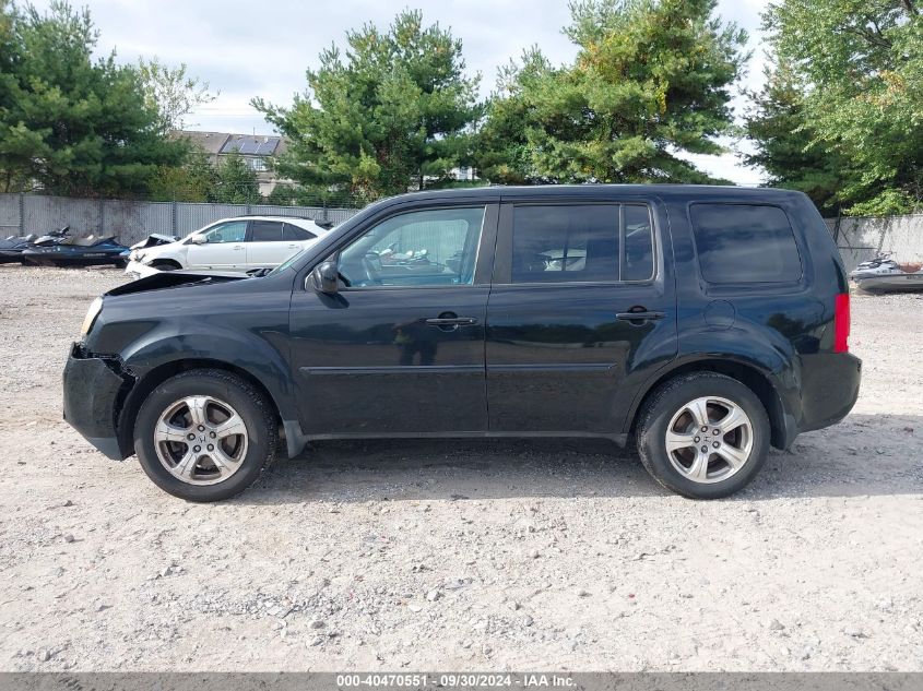 2012 Honda Pilot Ex-L VIN: 5FNYF4H57CB054877 Lot: 40470551