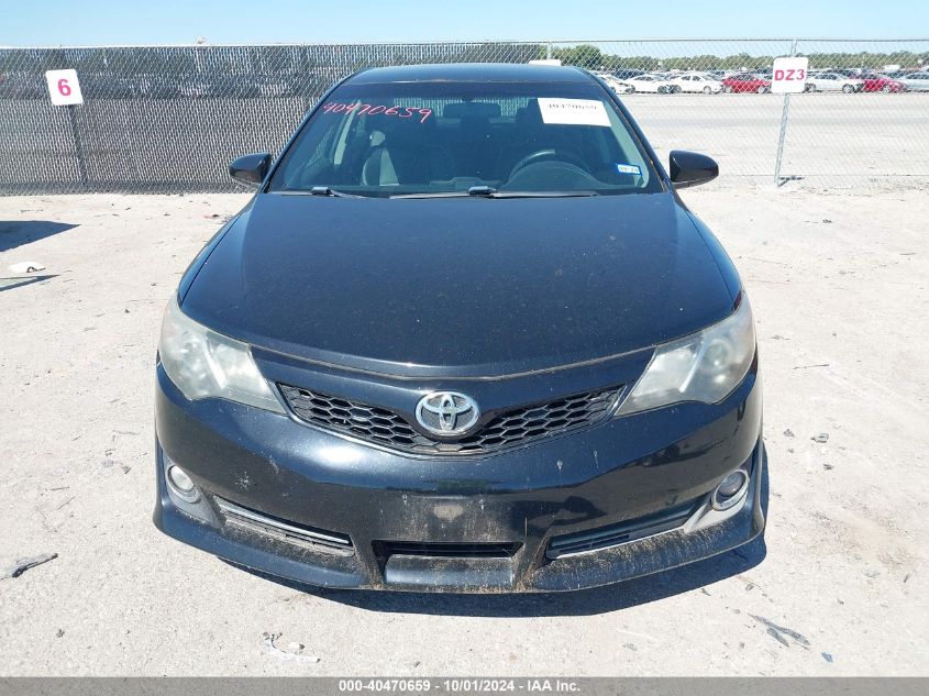 2012 Toyota Camry Se VIN: 4T1BF1FK1CU134370 Lot: 40470659