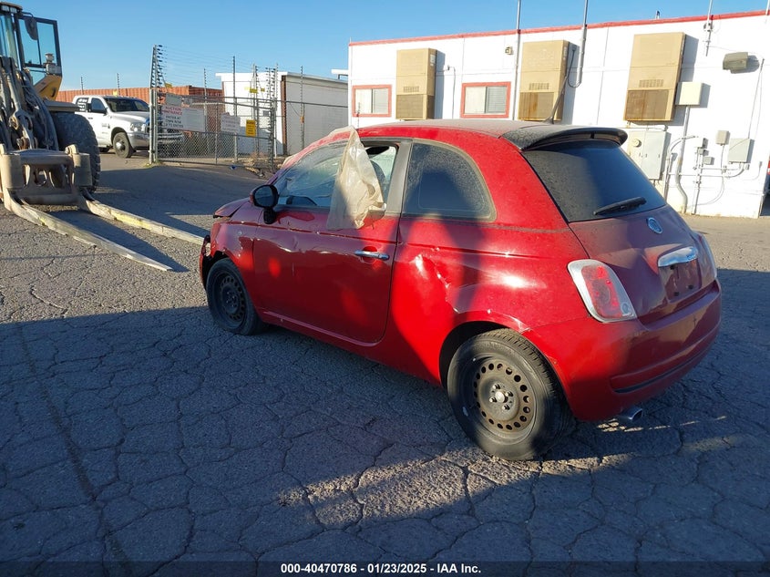 Vin: 3c3cffar6ct335559, lot: 40959479, fiat 500 pop 20123