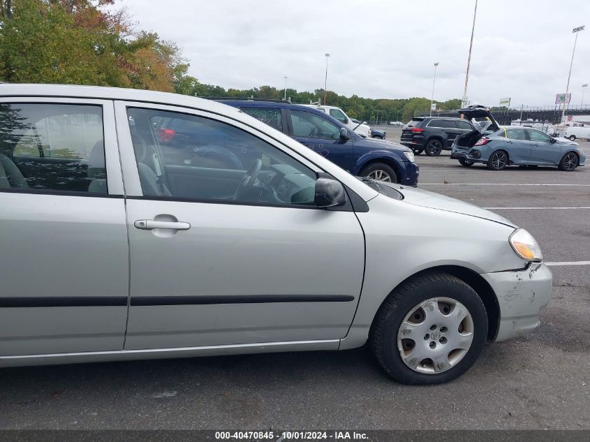 2003 Toyota Corolla Ce/Le/S VIN: 2T1BR32E03C156168 Lot: 40470845