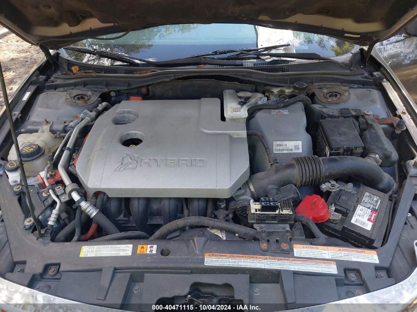 2011 Ford Fusion Hybrid VIN: 3FADP0L35BR129721 Lot: 40471115