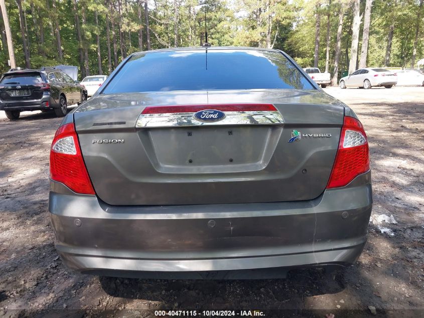 2011 Ford Fusion Hybrid VIN: 3FADP0L35BR129721 Lot: 40471115