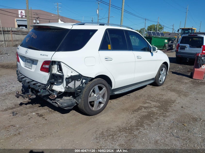 Vin: 4jgda0eb5fa557753, lot: 40959812, mercedes-benz ml 250 bluetec 4matic 20154