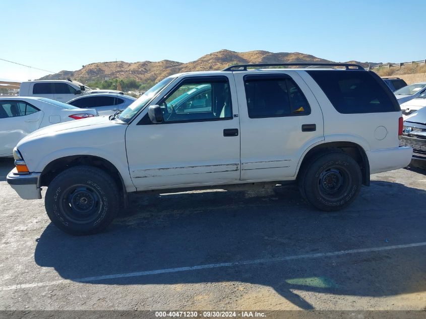 2000 Chevrolet Blazer Ls VIN: 1GNDT13W9Y2229511 Lot: 40471230