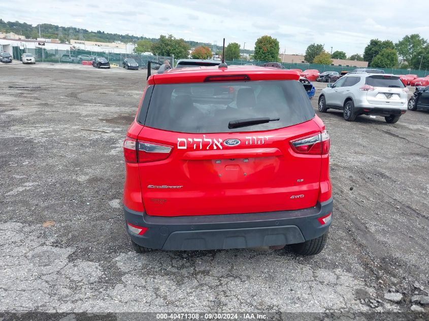 2021 Ford Ecosport Se VIN: MAJ6S3GL6MC430261 Lot: 40471308