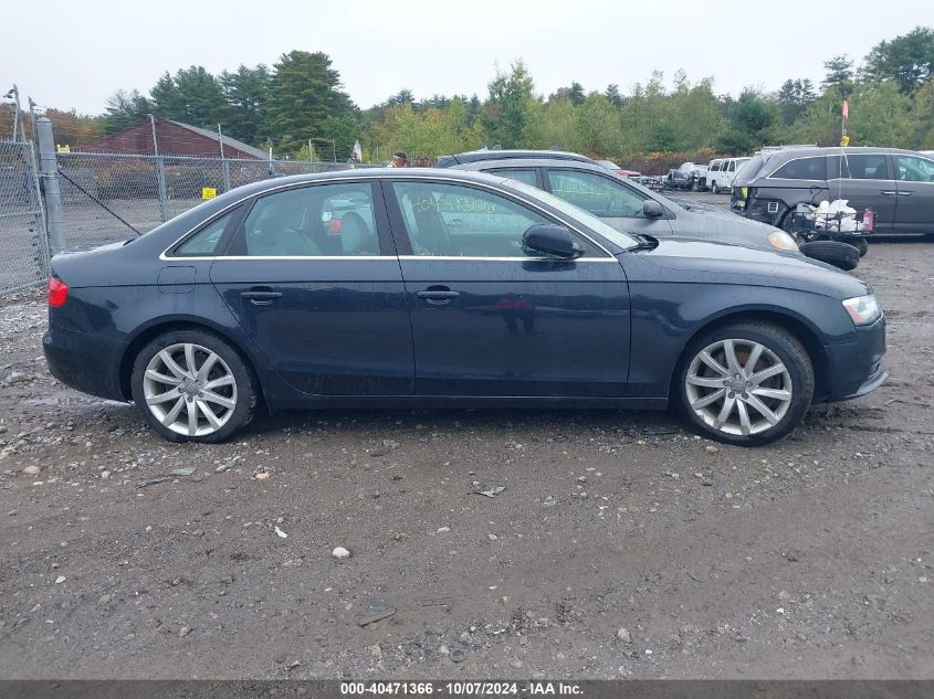 2013 Audi A4 2.0T Premium VIN: WAUFFBFL0DN043197 Lot: 40471366