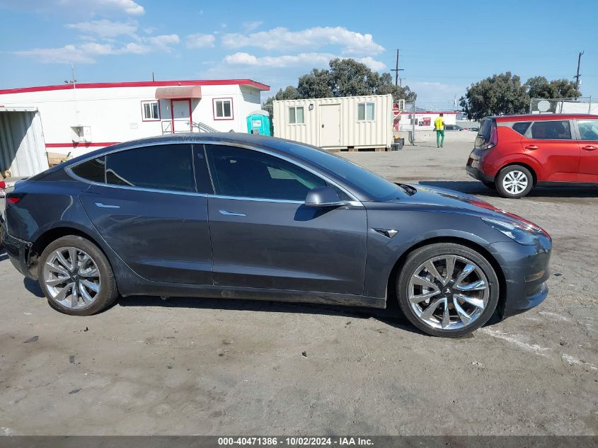 2018 Tesla Model 3 Long Range/Mid Range VIN: 5YJ3E1EA0JF045481 Lot: 40471386