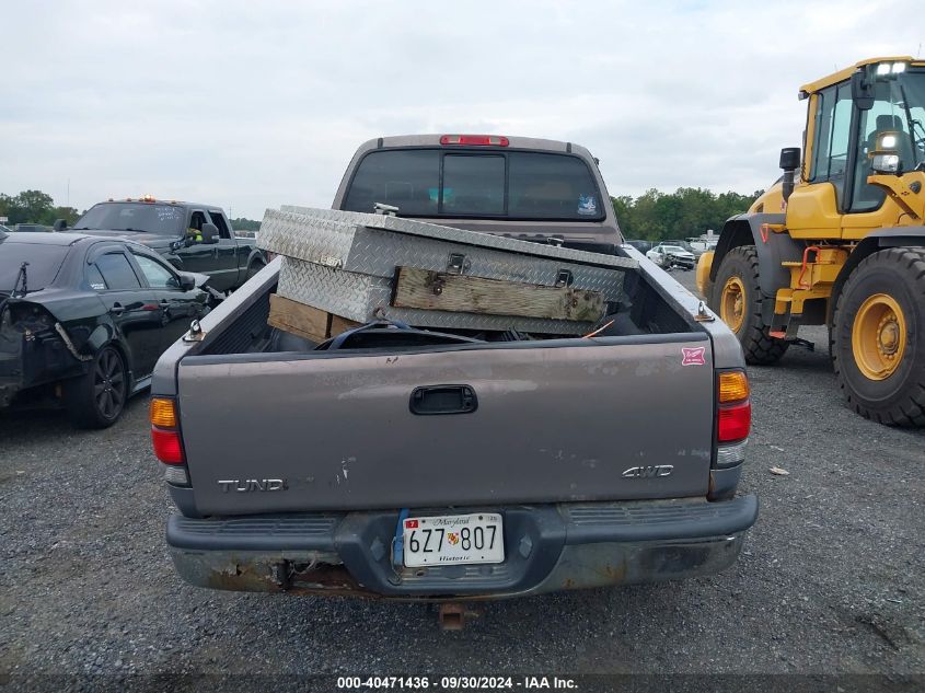 2000 Toyota Tundra Sr5 V8 VIN: 5TBBT4411YS123494 Lot: 40471436