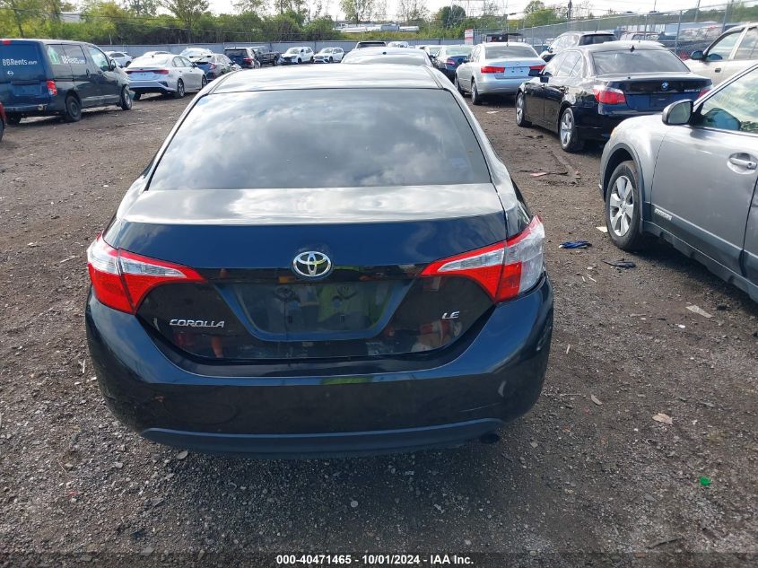 2015 Toyota Corolla Le VIN: 2T1BURHE1FC475480 Lot: 40471465