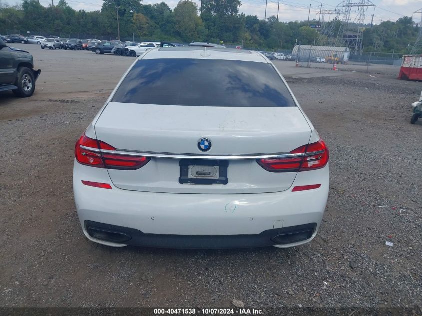 2018 BMW 740I VIN: WBA7E2C5XJG743449 Lot: 40471538