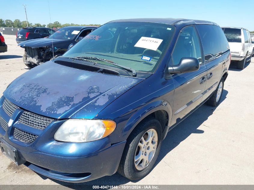 2003 Dodge Caravan Se VIN: 1D4GP25363B153809 Lot: 40471546