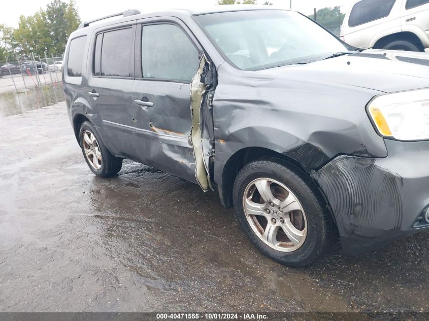 2012 Honda Pilot Ex-L VIN: 5FNYF4H53CB048266 Lot: 40471555