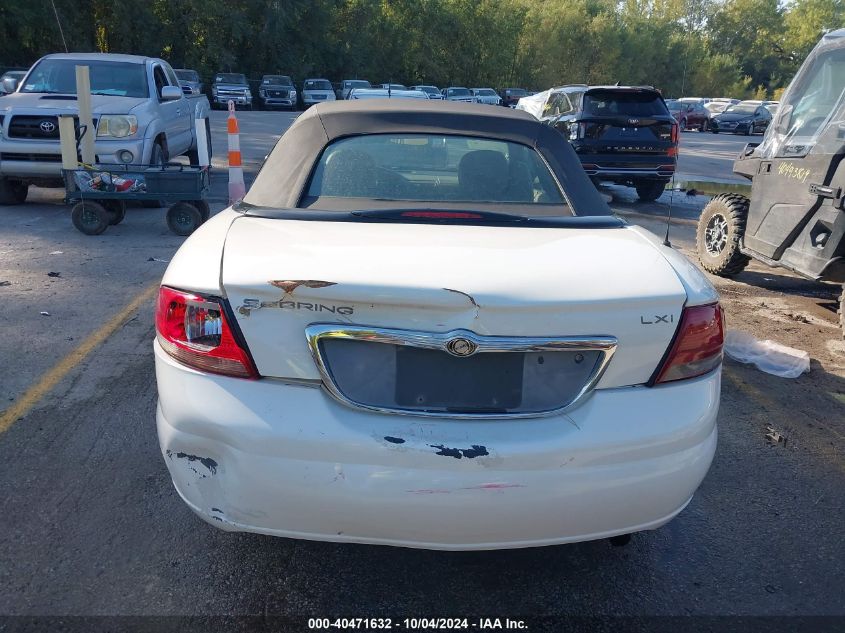 2004 Chrysler Sebring Lxi VIN: 1C3EL55R84N156236 Lot: 40471632