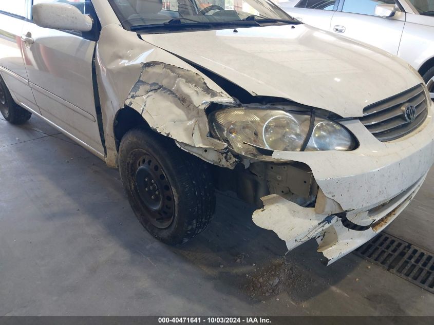 2004 Toyota Corolla VIN: JTDBRG2E842028681 Lot: 40471641