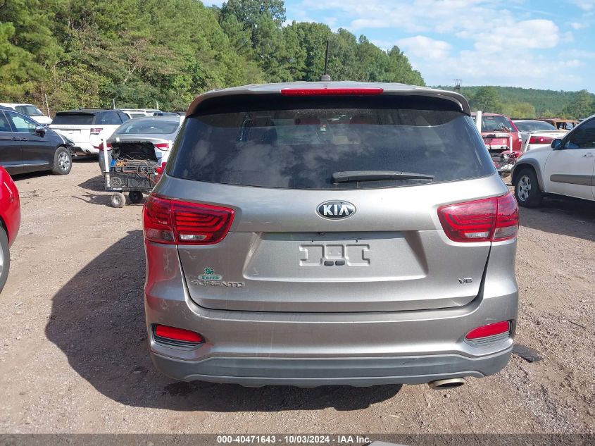 5XYPG4A51KG487797 2019 Kia Sorento 3.3L Lx