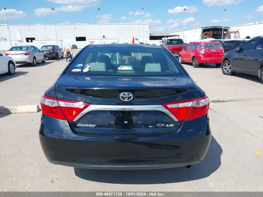 2016 Toyota Camry Le VIN: 4T4BF1FKXGR527201 Lot: 40471725